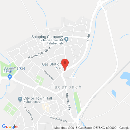 Standort der Tankstelle: ARAL Tankstelle in 76767, Hagenbach