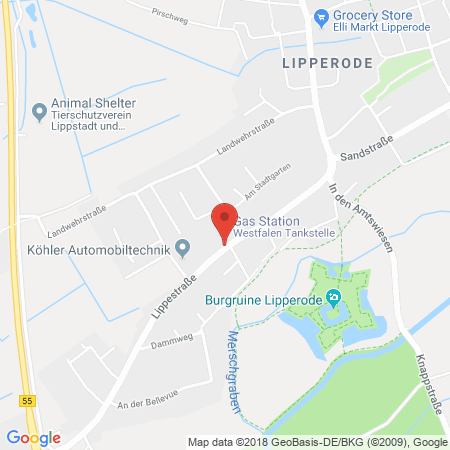 Standort der Tankstelle: Westfalen Tankstelle in 59558, Lippstadt
