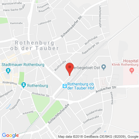Standort der Tankstelle: BayWa Tankstelle in 91541, Rothenburg ob der Tauber