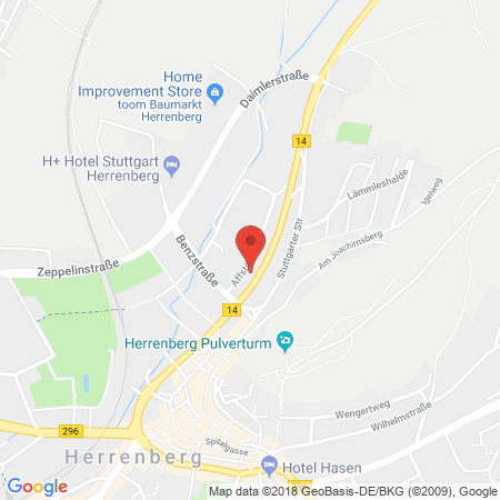 Standort der Tankstelle: AVIA Tankstelle in 71083, Herrenberg