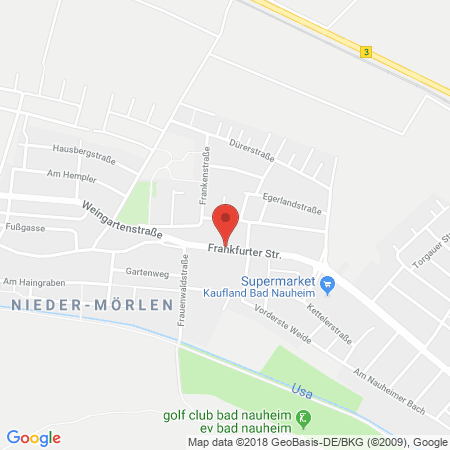 Position der Autogas-Tankstelle: Tankcenter Bad Nauheim in 61231, Bad Nauheim