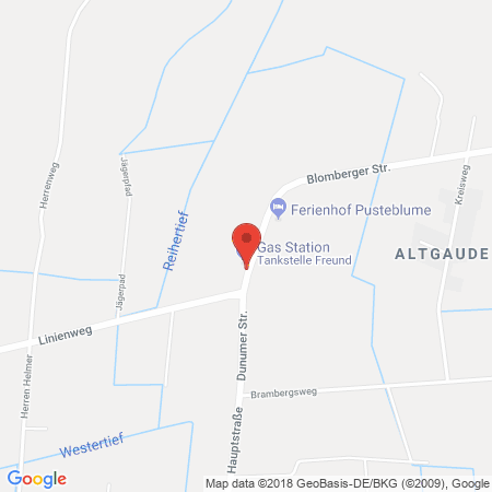 Standort der Autogas Tankstelle: Tankstelle Gerdes in 26487, Blomberg