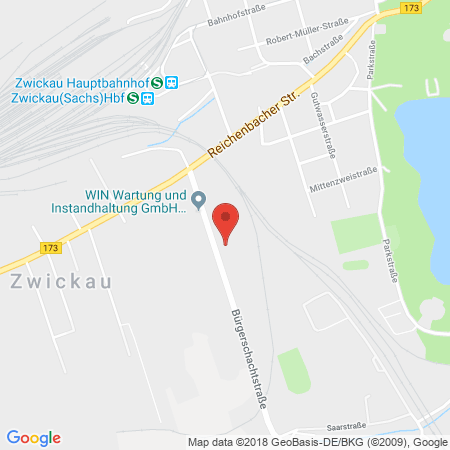 Position der Autogas-Tankstelle: Cs-zwickau in 08056, Zwickau
