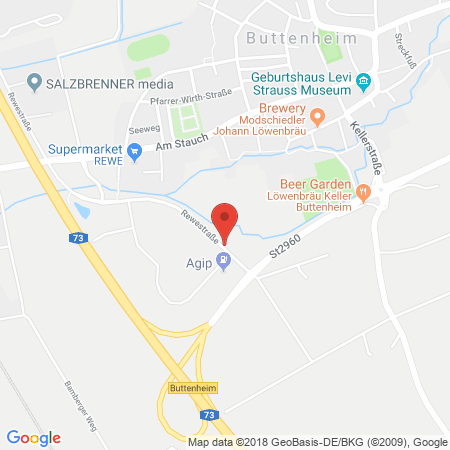 Standort der Tankstelle: Agip Tankstelle in 96155, Buttenheim