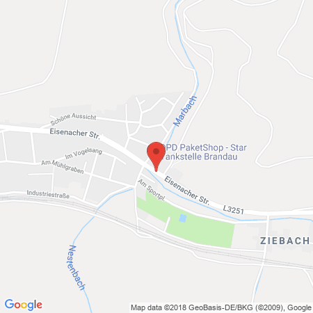 Standort der Autogas Tankstelle: ARAL-Tankstelle Michael Brandau in 36217, Ronshausen