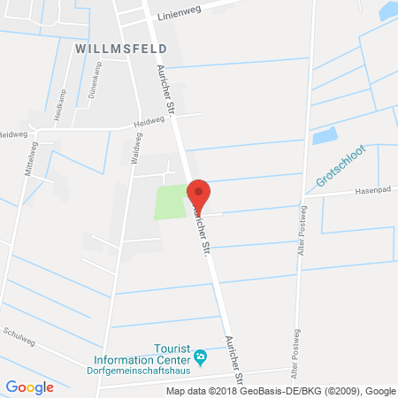 Standort der Autogas Tankstelle: Opel Ippen in 26556, Wilmsfeld