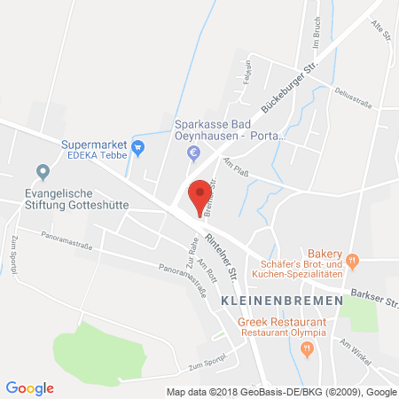 Position der Autogas-Tankstelle: Tankhof Kleinenbremen in 32457, Porta Westfalica