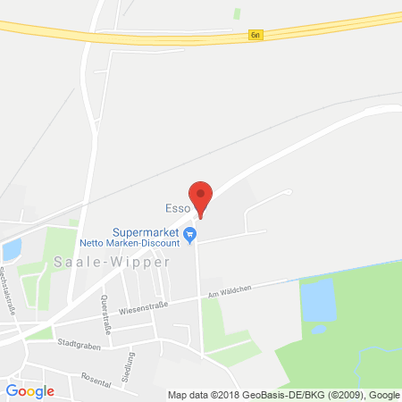 Position der Autogas-Tankstelle: Esso Tankstelle in 39439, Guesten