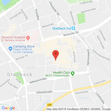 Position der Autogas-Tankstelle: Amu Tank Autowaschstrasse in 45964, Gladbeck