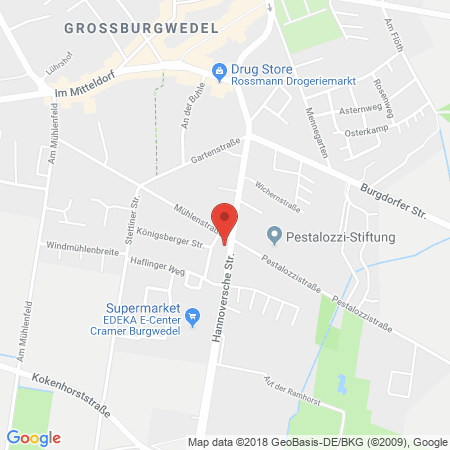 Position der Autogas-Tankstelle: Shell Tankstelle in 30938, Burgwedel