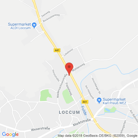 Position der Autogas-Tankstelle: Raiffeisen Agil Leese Eg in 31547, Rehburg - Loccum