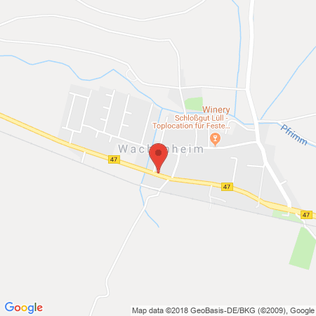 Position der Autogas-Tankstelle: Aral Tankstelle in 67591, Wachenheim