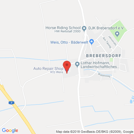 Standort der Autogas Tankstelle: Kfz Weis Autogas in 97535, Wasserlosen-Brebersdorf