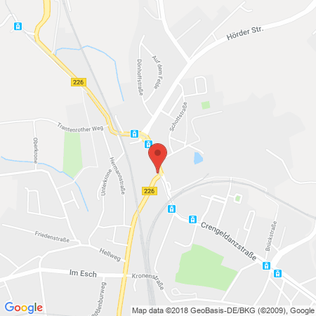 Position der Autogas-Tankstelle: Aral Tankstelle in 58455, Witten