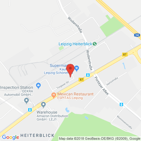 Position der Autogas-Tankstelle: Supermarkt Leipzig in 04347, Leipzig