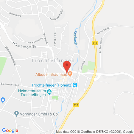 Position der Autogas-Tankstelle: Scherer, Bernd  Bft in 72818, Trochtelfingen