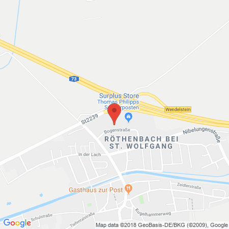 Position der Autogas-Tankstelle: Supol Tankstelle in 90530, Wendelstein (roeth.)