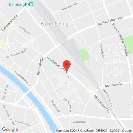 Position der Autogas-Tankstelle: Bft-bamberg in 96050, Bamberg