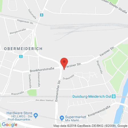 Position der Autogas-Tankstelle: JET Tankstelle in 47138, Duisburg