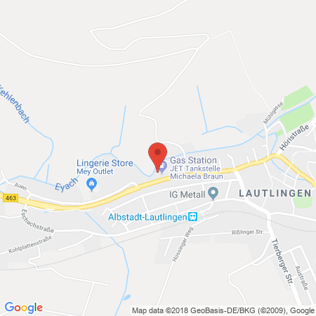 Standort der Tankstelle: JET Tankstelle in 72459, ALBSTADT