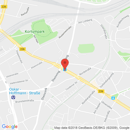 Position der Autogas-Tankstelle: JET Tankstelle in 44789, Bochum