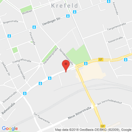 Position der Autogas-Tankstelle: JET Tankstelle in 47799, Krefeld