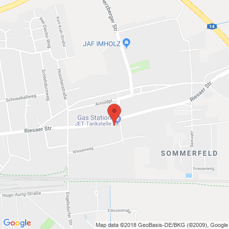 Position der Autogas-Tankstelle: JET Tankstelle in 04319, Leipzig