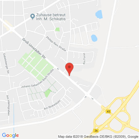 Position der Autogas-Tankstelle: JET Tankstelle in 64807, Dieburg