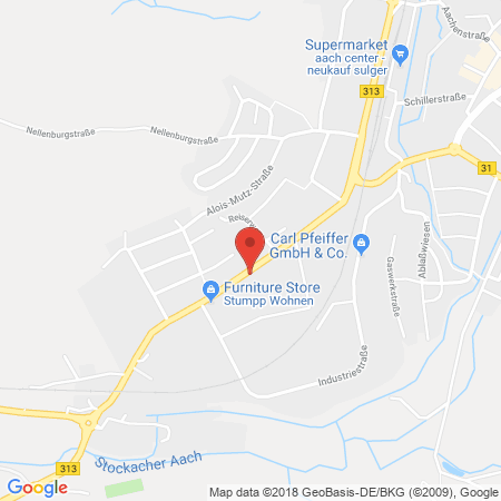 Position der Autogas-Tankstelle: JET Tankstelle in 78333, Stockach