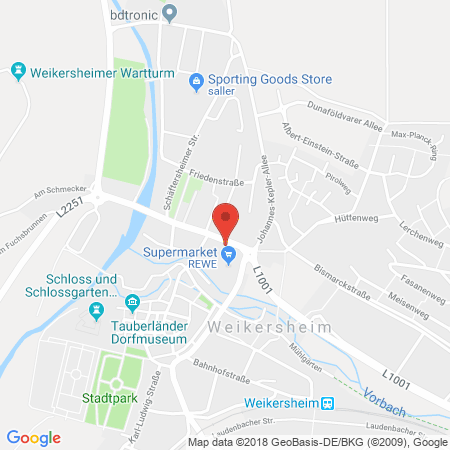 Standort der Tankstelle: Gerlinger Weikersheim Tankstelle in 97990, Weikersheim