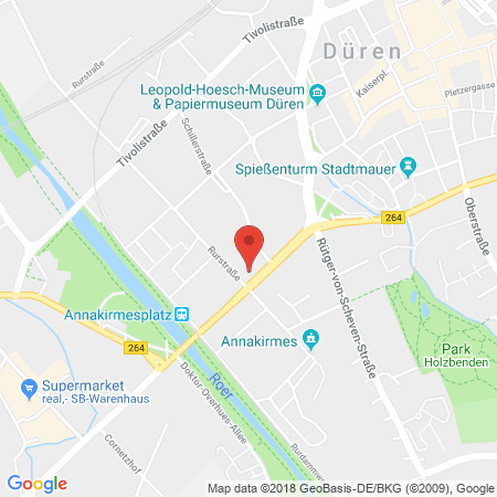 Position der Autogas-Tankstelle: Shell Tankstelle in 52349, Dueren