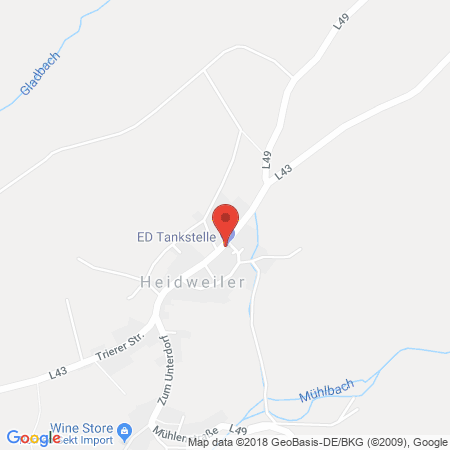Standort der Tankstelle: ED Tankstelle in 54518, Heidweiler