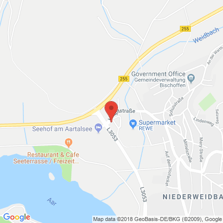 Position der Autogas-Tankstelle: Mineralöl Jung GmbH & Co. KG Automatentankstelle in 35649, Bischoffen-Niederweidbach