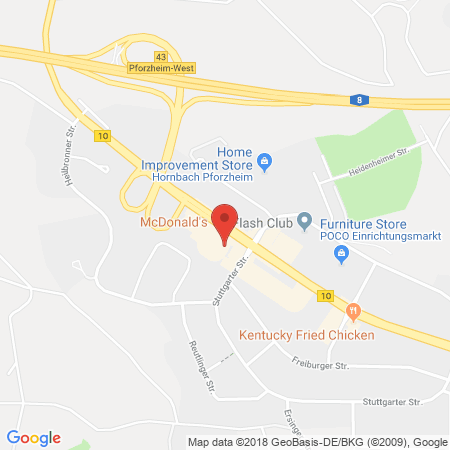 Standort der Tankstelle: Agip Tankstelle in 75179, Pforzheim