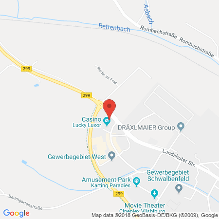 Position der Autogas-Tankstelle: OMV Tankstelle in 84137, Vilsbiburg