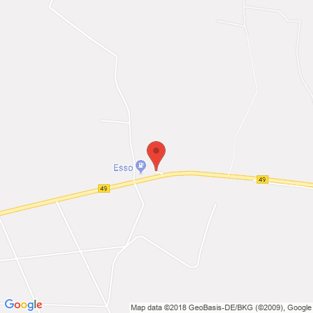 Position der Autogas-Tankstelle: Esso Tankstelle in 35418, Buseck