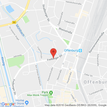 Position der Autogas-Tankstelle: Shell Tankstelle in 77652, Offenburg