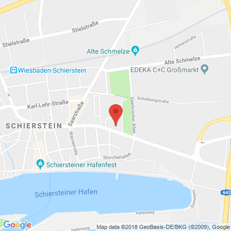 Position der Autogas-Tankstelle: Shell Tankstelle in 65201, Wiesbaden