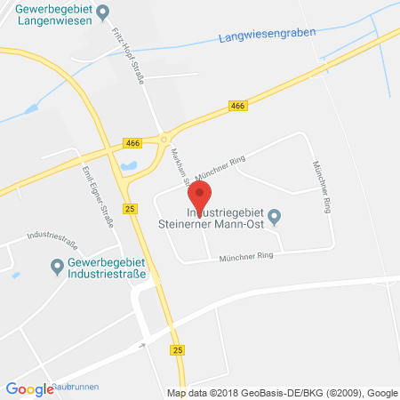 Position der Autogas-Tankstelle: Baywa Tankstelle Nördlingen in 86720, Nördlingen