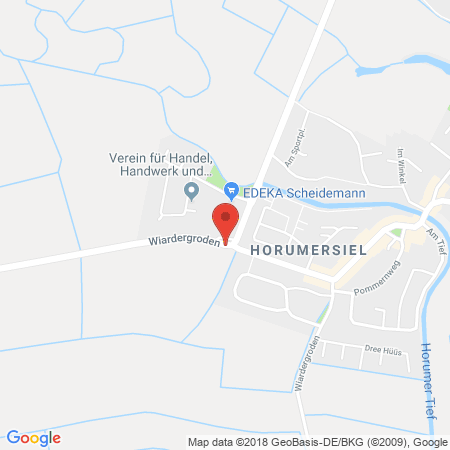Position der Autogas-Tankstelle: SCORE SB-Station in 26434, Wangerland-Horumersiel