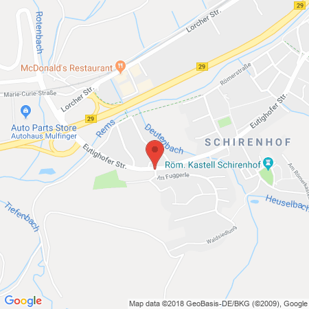 Position der Autogas-Tankstelle: Agip Tankstelle in 73525, Schwaebisch-gmuend