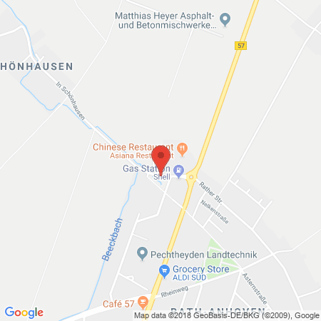 Position der Autogas-Tankstelle: Shell Tankstelle in 41844, Wegberg