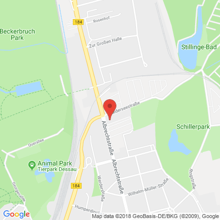 Position der Autogas-Tankstelle: Aral Tankstelle in 06844, Dessau