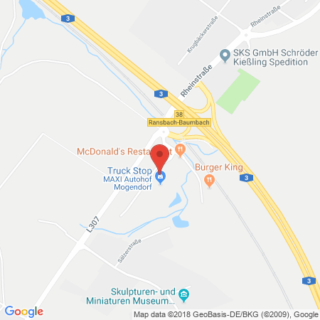 Position der Autogas-Tankstelle: Total Autohof Mogendorf in 56424, Mogendorf
