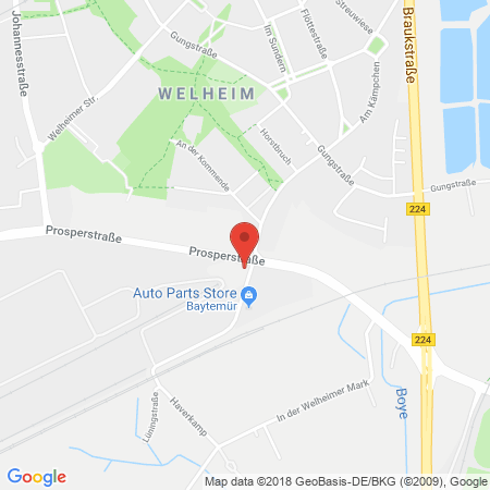 Position der Autogas-Tankstelle: Total Bottrop in 46238, Bottrop