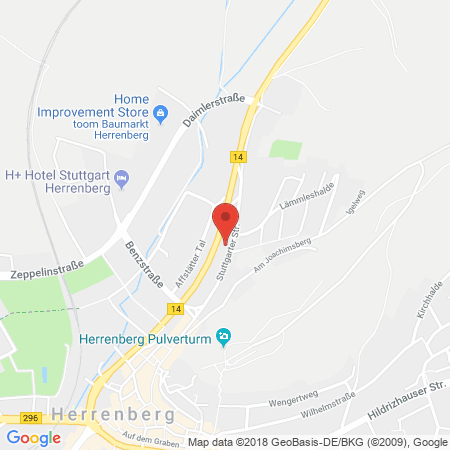 Standort der Tankstelle: ARAL Tankstelle in 71083, Herrenberg