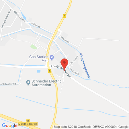 Position der Autogas-Tankstelle: Agip Tankstelle in 97828, Marktheidenfeld