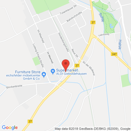 Position der Autogas-Tankstelle: Autohaus Abicht in 37434, Gieboldehausen