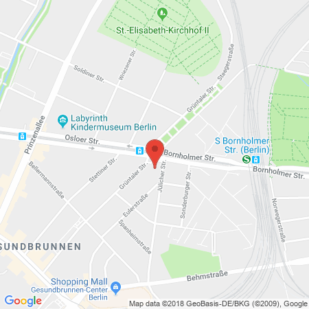 Position der Autogas-Tankstelle: Shell Tankstelle in 13357, Berlin