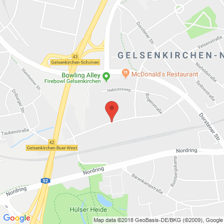 Position der Autogas-Tankstelle: PROGAS GmbH & Co. KG in 45894, Gelsenkirchen-Buer